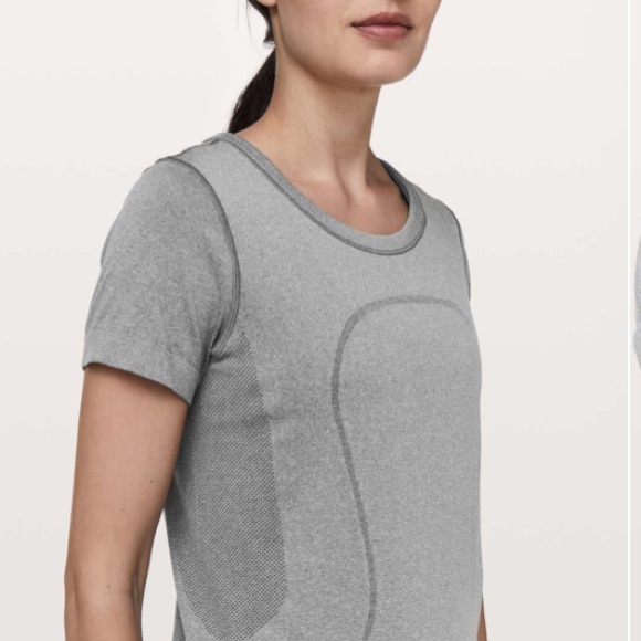lululemon athletica Tops - Lululemon Swiftly Tech Short Sleeve (Breeze) *Relaxed Fit
Slate / White